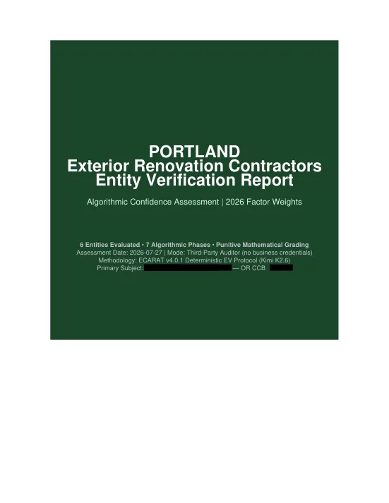 Cover of a sample ECARAT visibility report