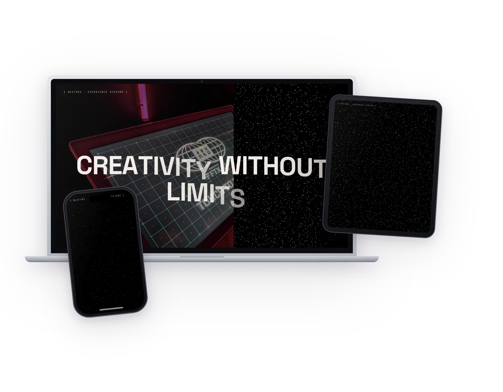 Beatrox website on laptop, tablet, and phone