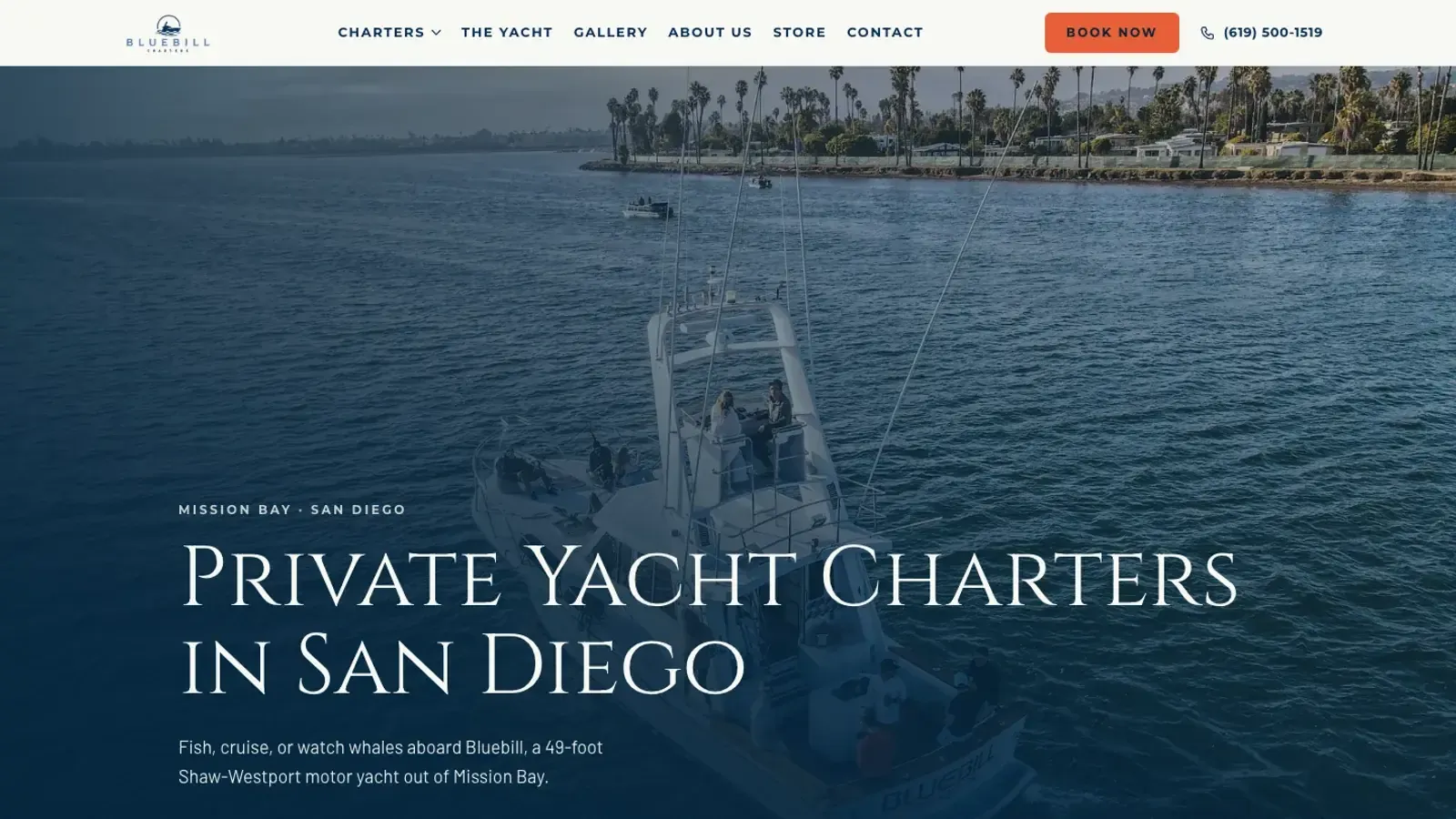 Bluebill Charters website
