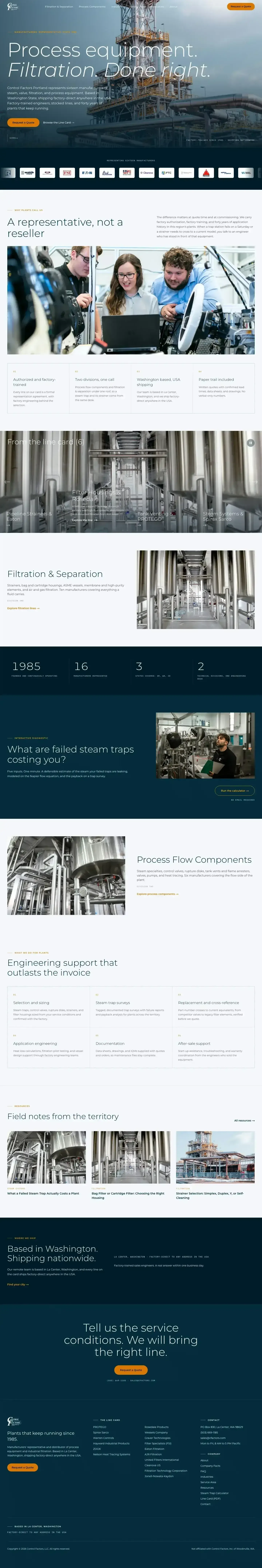 Live: full page screenshot of cf-portland.com