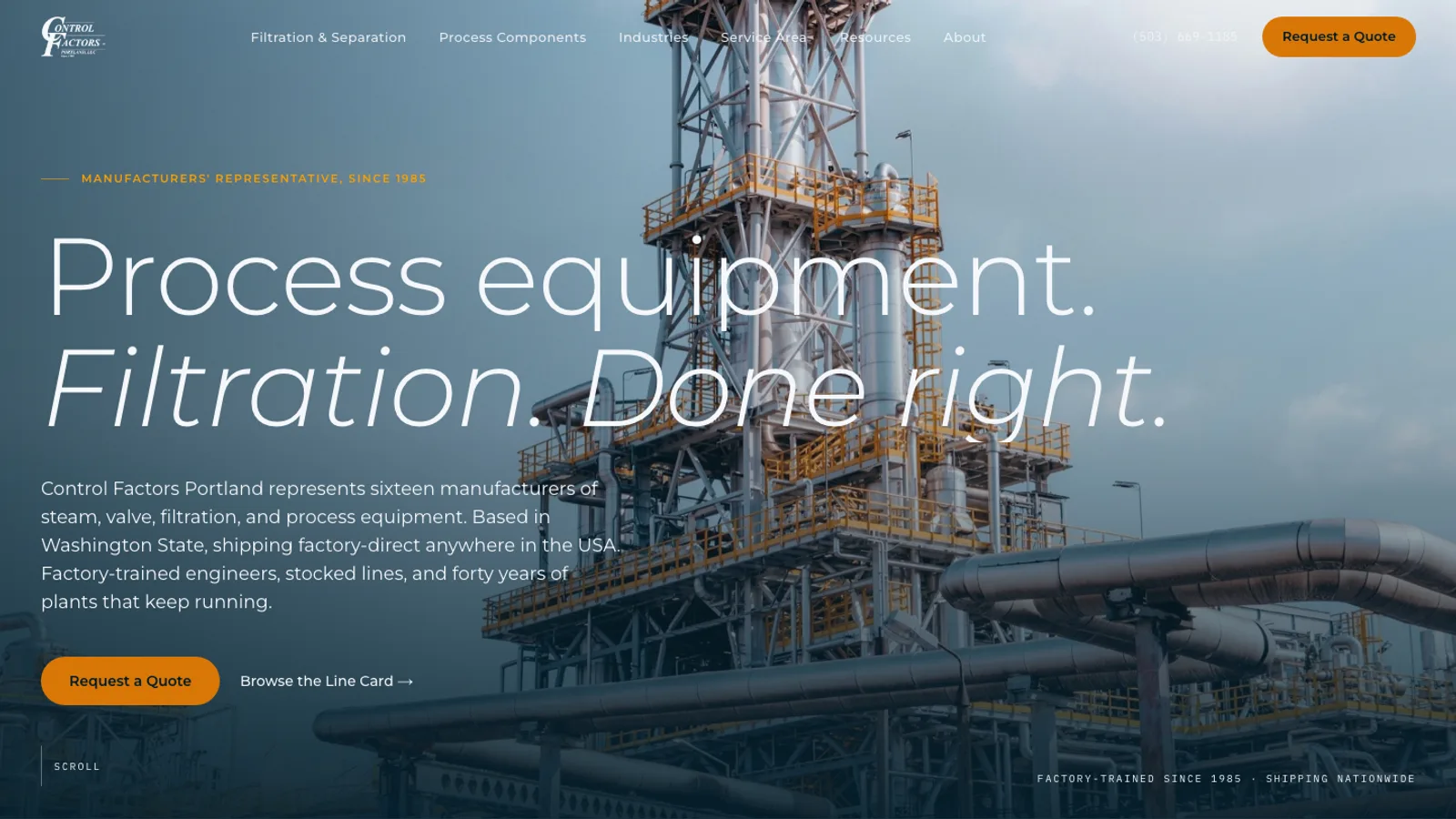 Control Factors Portland: the website Agentic PNW built