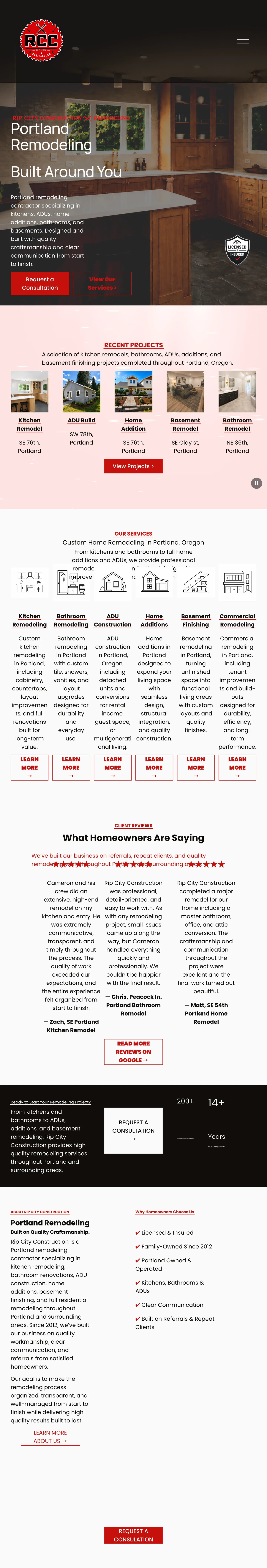 Before: full page screenshot of cameron-taylor-tmzg.squarespace.com